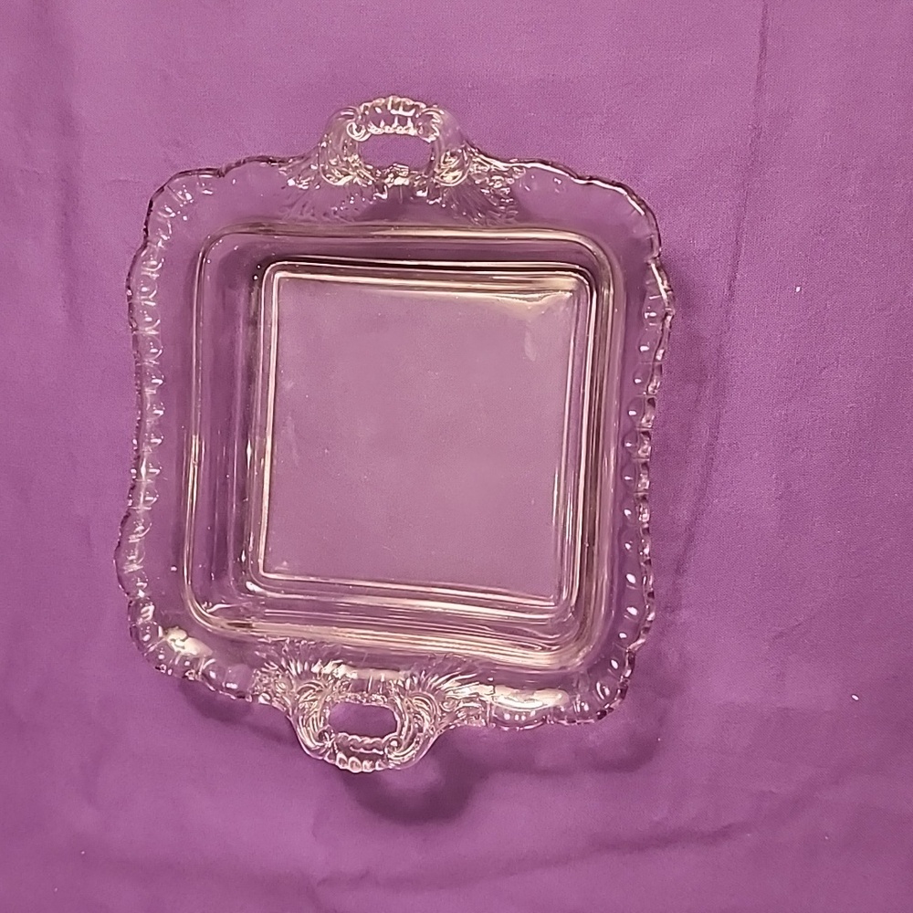 Vintage glass fancy dish***